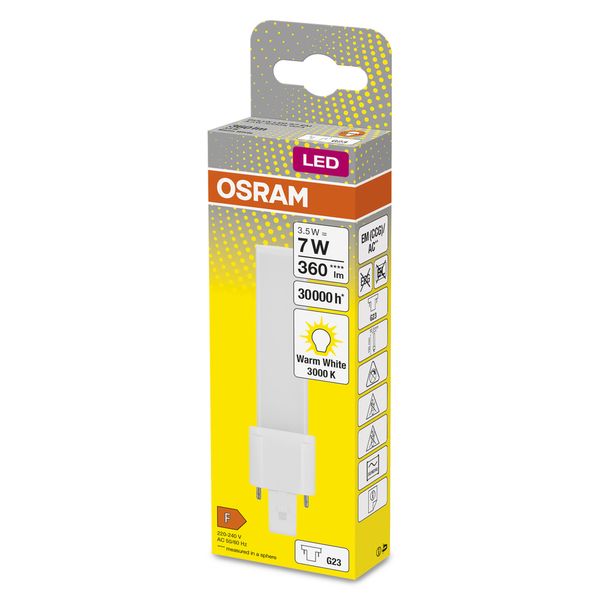 OSRAM DULUX LED S EM & AC MAINS 3.5W 830 G23 image 14