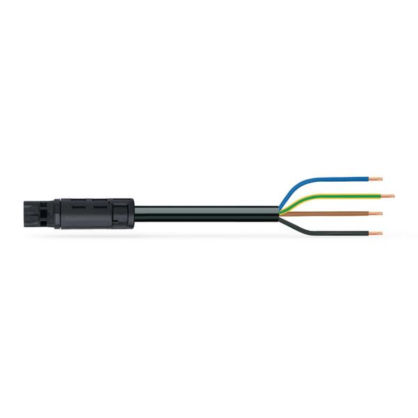pre-assembled connecting cable;Eca;Plug/open-ended;black image 2