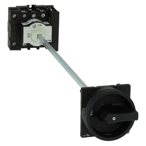 Main switch, P1, 40 A, rear mounting, 3 pole + N, 1 N/O, 1 N/C, STOP function, With black rotary handle and locking ring, Lockable in the 0 (Off) posi image 14