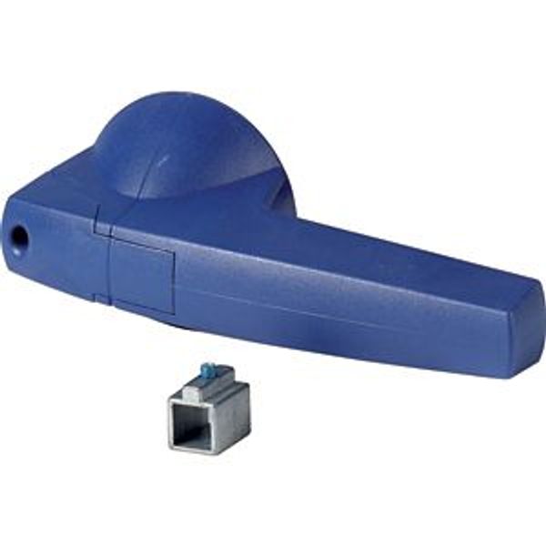 Rotary handle, 6mm, direct mounting, blue image 2