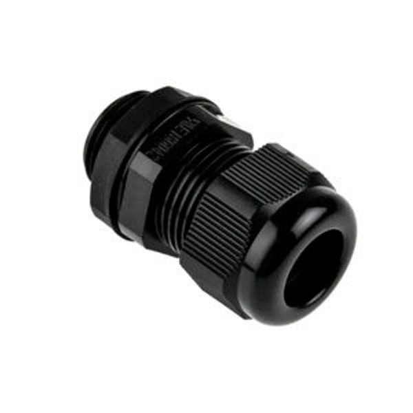 Cable gland, M16, 4-8mm, PA6, black RAL9005, IP68 image 1