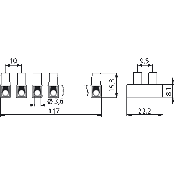 KA241.12 | Terminal strip 241.12-AK, 12-pole, 4 mm² image 2