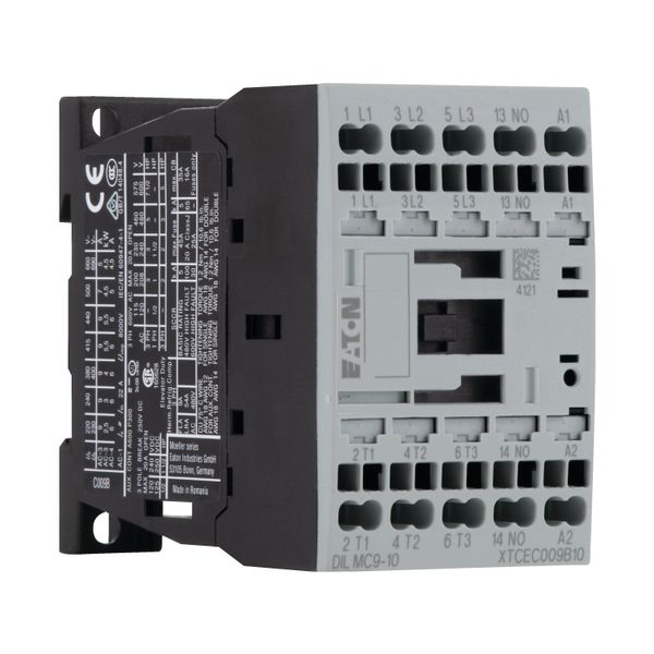 Contactor, 3 pole, 380 V 400 V 4 kW, 1 N/O, 230 V 50 Hz, 240 V 60 Hz, AC operation, Spring-loaded terminals image 17