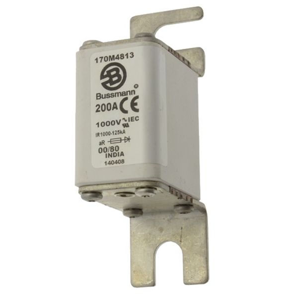 Fuse-link, high speed, 32 A, AC 1000 V, size 00, 30 x 47 x 98 mm, aR, DIN, IEC, single indicator image 6