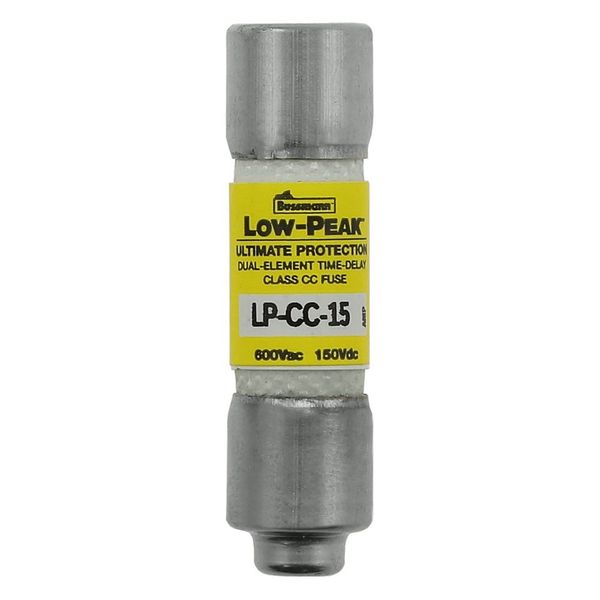 Fuse-link, LV, 15 A, AC 600 V, 10 x 38 mm, CC, UL, time-delay, rejection-type image 2