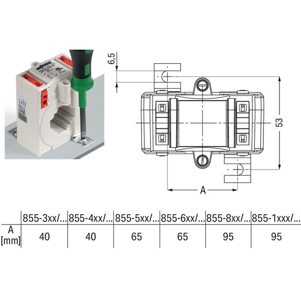 Plug-in current transformer Primary rated current: 400 A Secondary rat image 2