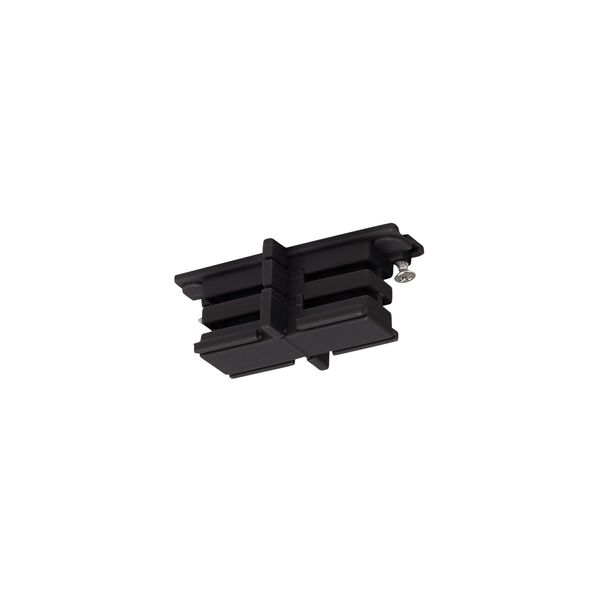 Mini-connector for S-TRACK 3-phase track, insulated black image 1
