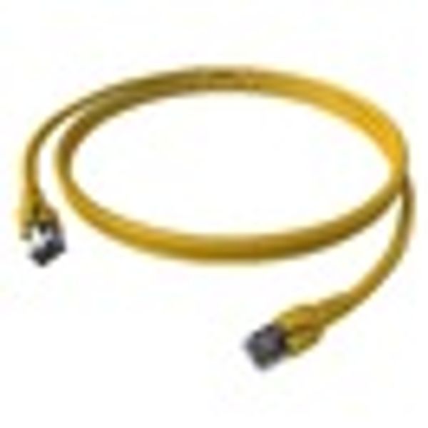 Patchcord RJ45 shielded Cat.6a 10GB, LS0H, yellow,  2.0m image 4