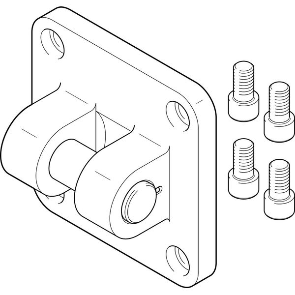 SNG-160 Clevis flange image 1