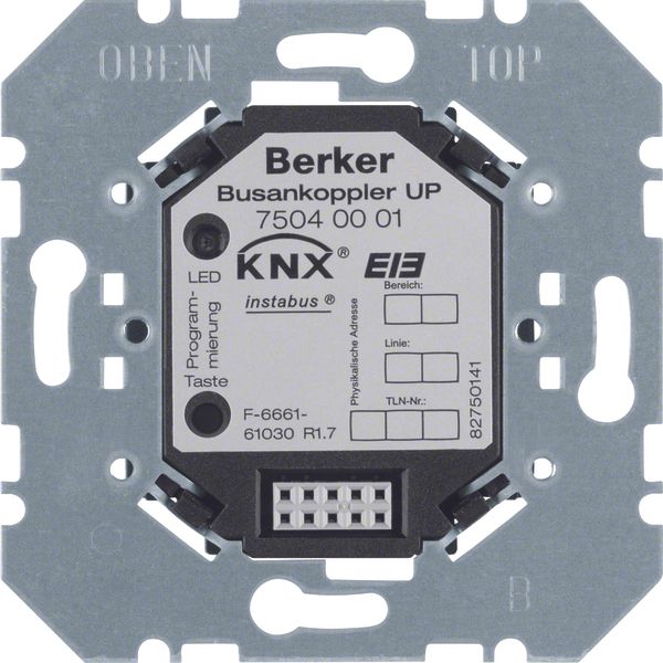 Bus coupling unit flush-mtd, KNX image 1