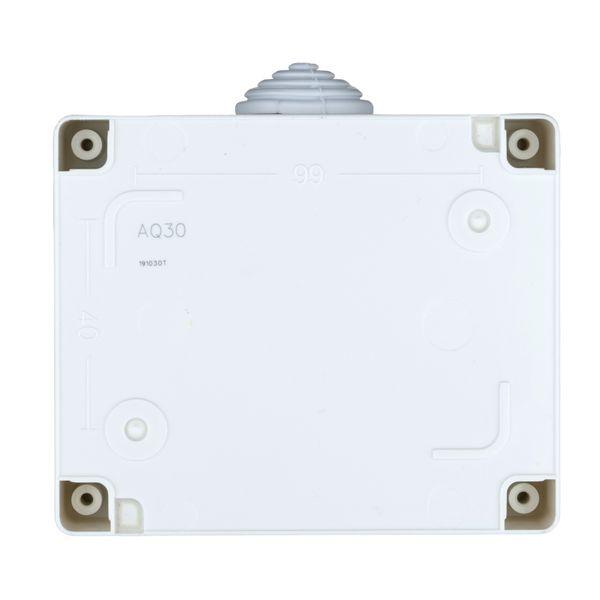 Outdoor surface mount box, IP55, transparent lid, 3M, white image 1