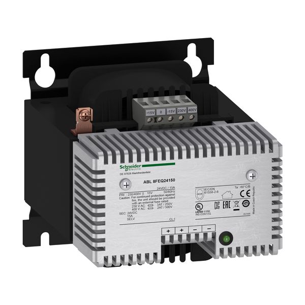 rectified and filtered power supply - 1 or 2-phase - 400 V AC - 24 V - 15 A image 4