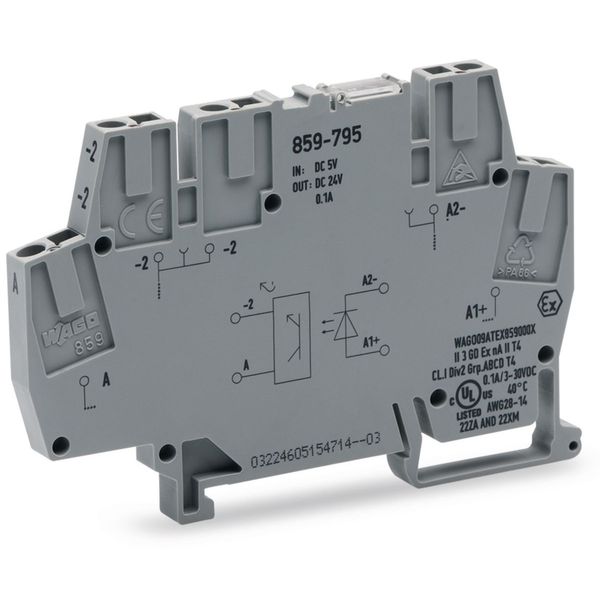 859-795 Optocoupler module; Nominal input voltage: 5 VDC; Output voltage range: 3 … 30 VDC image 2