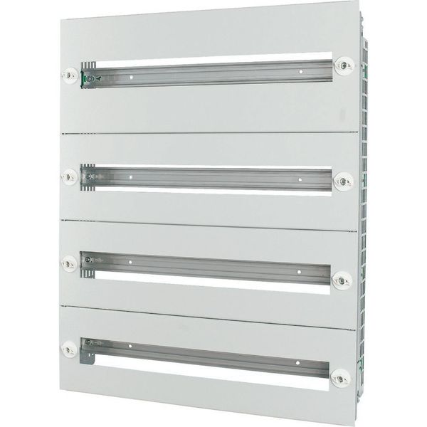 Mounting insert with steel front plates HxW=649x600mm, 4 rows image 4