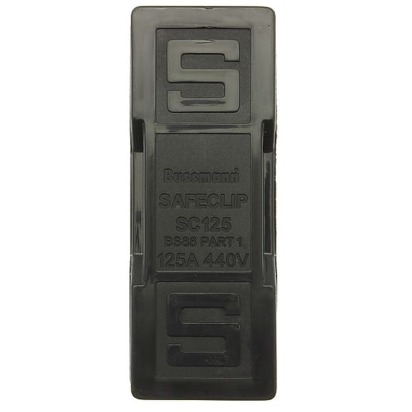 Fuse-holder, LV, 125 A, AC 550 V, BS88/F3, 1P, BS, front connected, black image 2