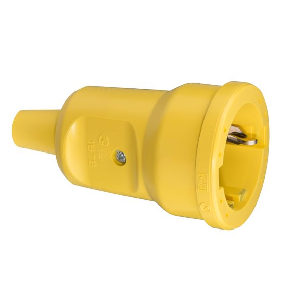 SCHUKO PVC connector Mini, yellow image 1