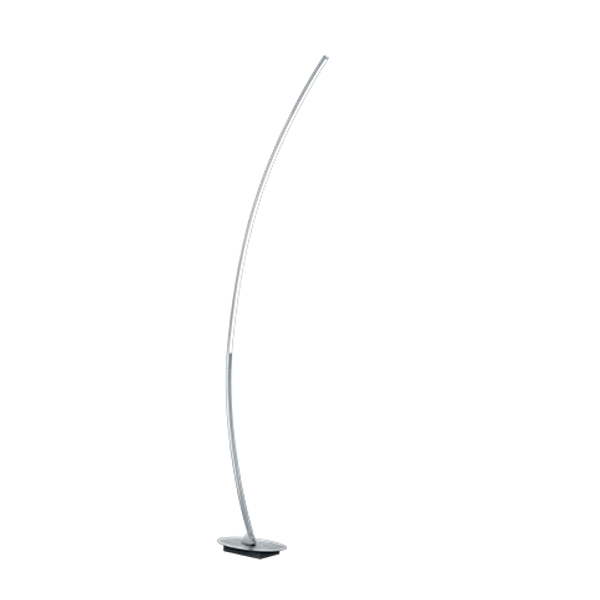 Solo LED floor lamp brushed aluminium image 1