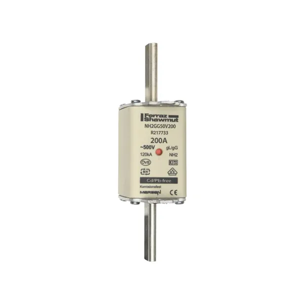 Fuse-link NH2 gG 500VAC 200A live tags Double indicator image 2