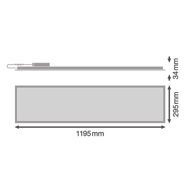 PANEL COMPACT 1200 DALI 33W 840 DALI image 14