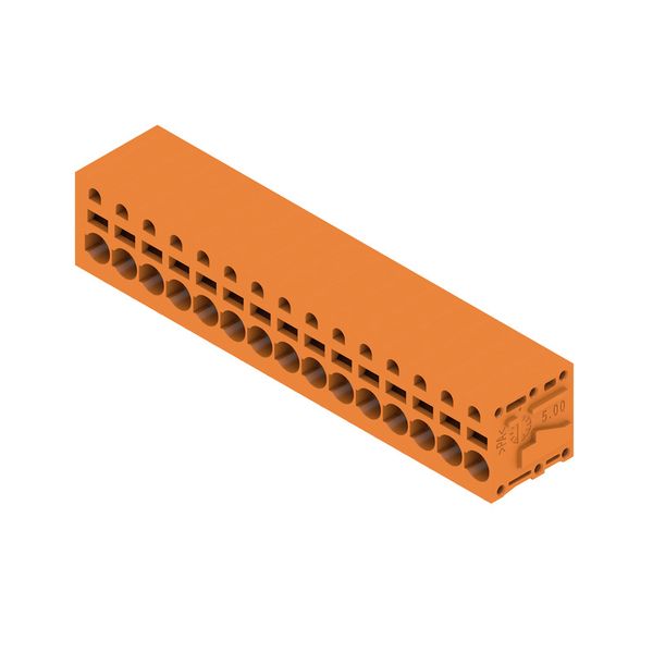 PCB terminal, 5.00 mm, Number of poles: 15, Conductor outlet direction image 2