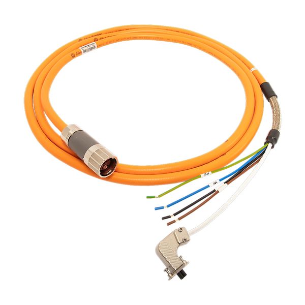 2090 Series,Single DSL,Power, Feedback,Single SpeedTec DIN Connector,Flying Lead at 5700 Drive End,18 AWG wire,Standard, Non flex,15 Meter Cable image 1