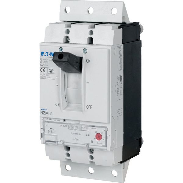 Circuit-breaker 125A 3p without bimetallic strip + withdrawable image 2