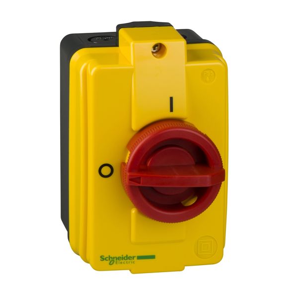 TeSys Vario enclosed, emergency stop switch disconnector, 25A, IP55 image 3