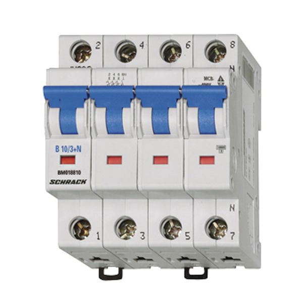 Miniature Circuit Breaker (MCB) B, 16A, 3+N, 6kA image 1