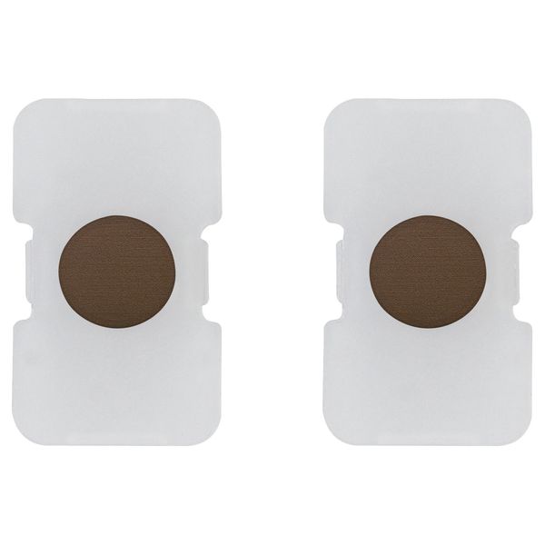2 buttons Tondo lightable bronze image 1
