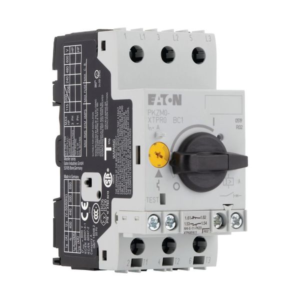 Motor-protective circuit-breaker, 3p+1N/O+1N/C, Ir=1.6-2.5A, screw con image 10