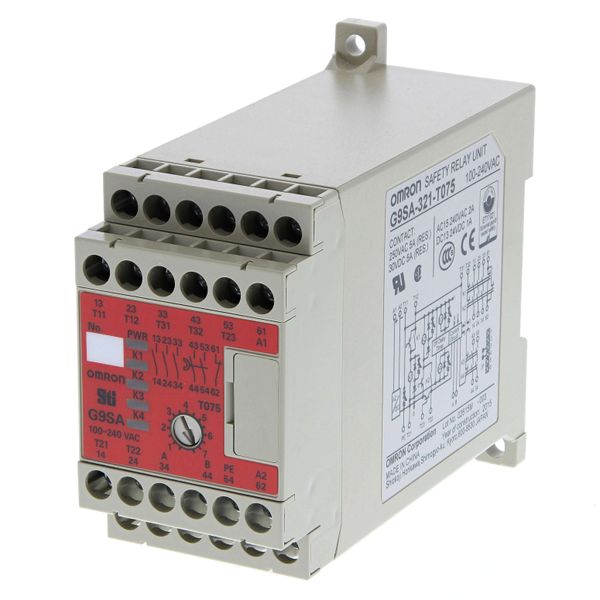 Safety relay unit, 3PST-NO (Category 4), 5 A, SPST-NC aux, DPST-NO 1 t image 3