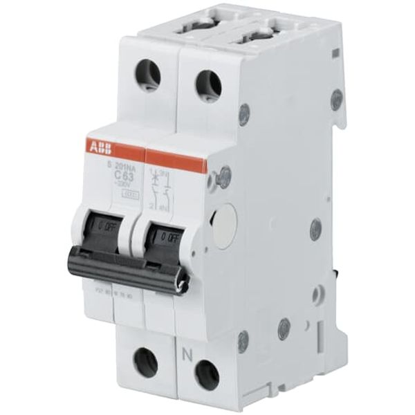 S202-D1 Miniature Circuit Breaker - 2P - D - 1 A image 5