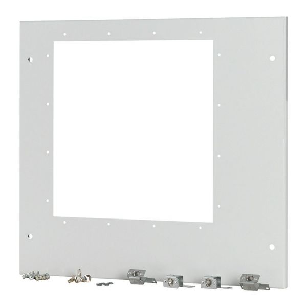 Front cover for IZMX40, fixed, HxW=550x600mm, grey image 3