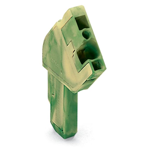 1-conductor female connector, angled CAGE CLAMP® 4 mm² green-yellow image 2
