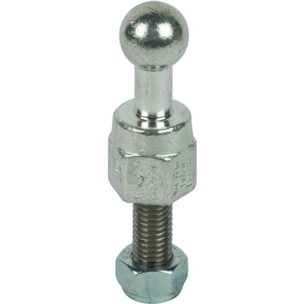 Fixed ball point D 20mm straight w. threaded pin and nut M12x45mm image 1