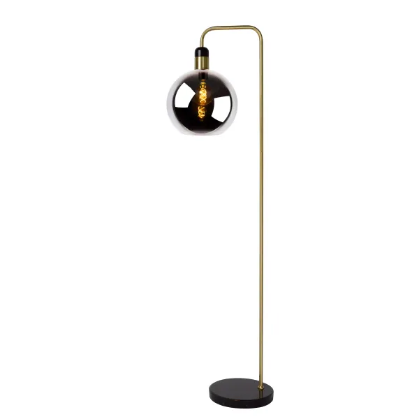 JULIUS Floor lamp E27/25W Smoke glass/ Back Marble image 1