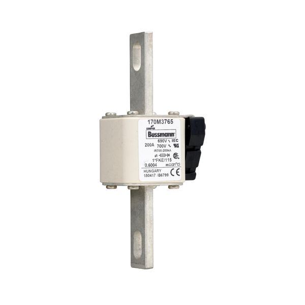 Fuse-link, high speed, 200 A, AC 690 V, compact size 1, 45 x 59 x 148 mm, aR, IEC, UL, single indicator image 13