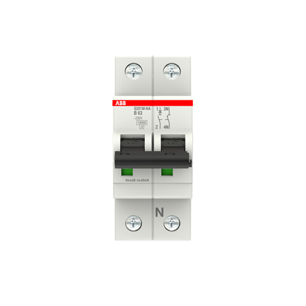 S201M-D1.6NA Miniature Circuit Breaker - 1+NP - D - 1.6 A image 2