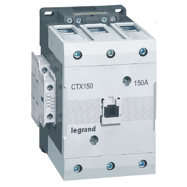 3-pole contactors CTX³ 150 - 150 A - 24 V= - 2 NO + 2 NC - lug terminals image 1