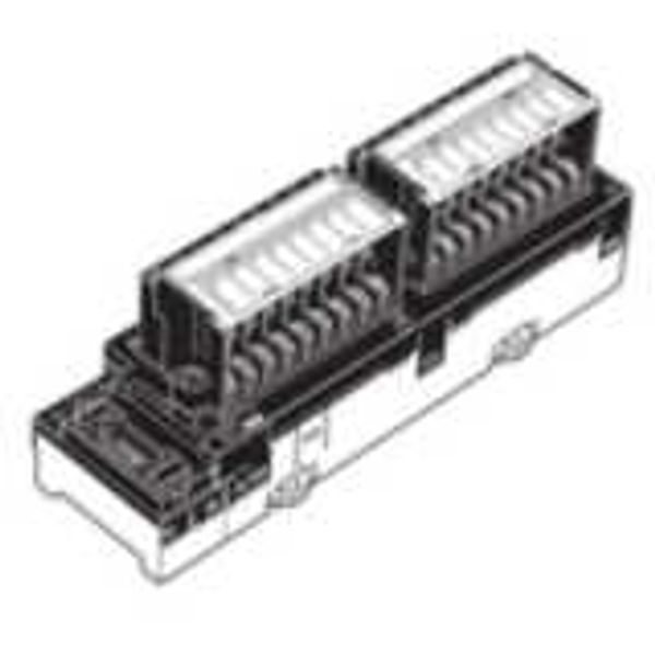 CompoNet input unit, 16 x 24 VDC inputs, NPN, 3-tier screw terminals image 3