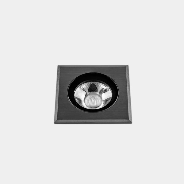 Recessed uplighting IP66-IP67 Max Medium Square LED 7.9W LED warm-white 3000K Gun Metal PVD 423lm image 1