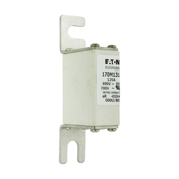 Fuse-link, high speed, 125 A, AC 690 V, DIN 000, 21 x 40 x 100 mm, aR, DIN, IEC image 9