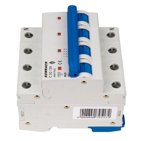 Miniature Circuit Breaker (MCB) AMPARO 10kA, C 32A, 3+N image 4