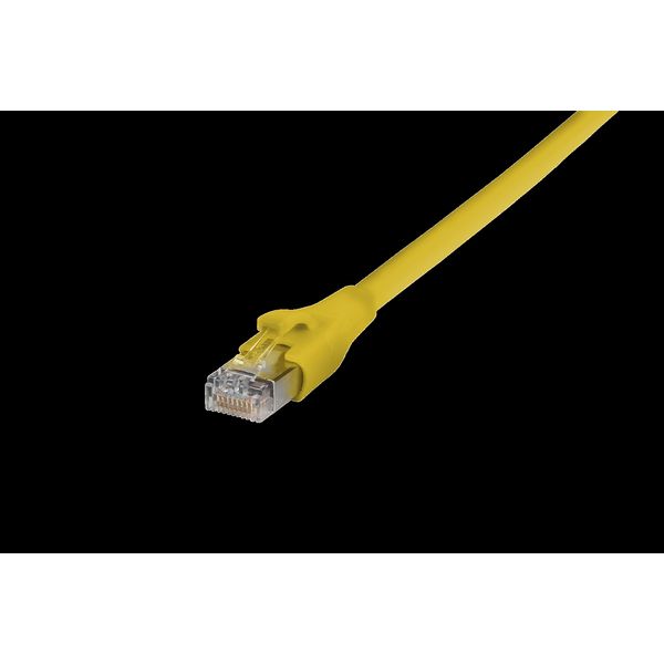 Patch cord Cat.6A AWG 27, 0.5 m yellow, cULus image 2