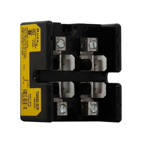 Eaton Bussmann series Class T modular fuse block, 300 Vac, 300 Vdc, 0-30A, Box lug, Two-pole image 9