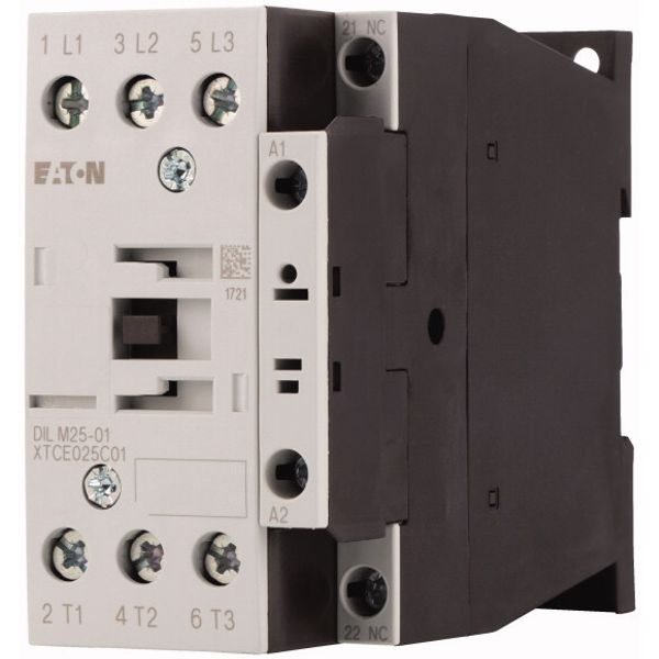 Contactor, 3 pole, 380 V 400 V 11 kW, 1 NC, 220 V 50/60 Hz, AC operation, Screw terminals image 3