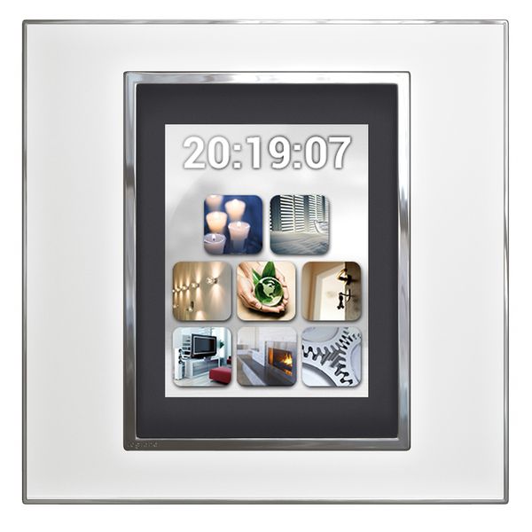 Plate Arteor - US std - video display int. unit 2.5'' - mirror white image 1