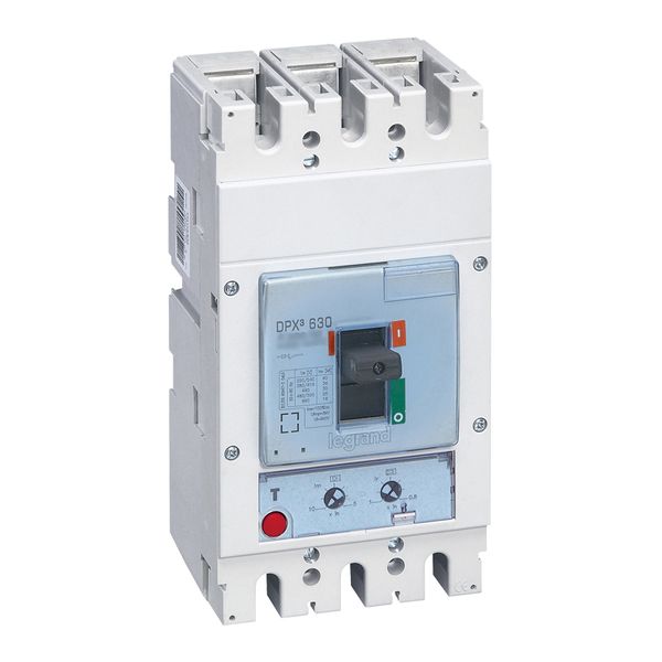 MCCB DPX³ 630 - thermal magnetic - 3P - Icu 70 kA (400 V~) - In 630 A image 1