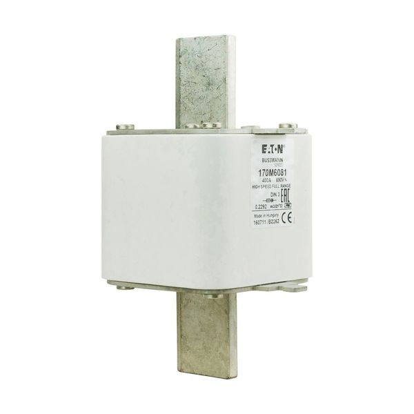 Fuse-link, high speed, 400 A, AC 690 V, DIN 3, 75 x 89 x 150 mm, gR, DIN, IEC, single indicator image 9