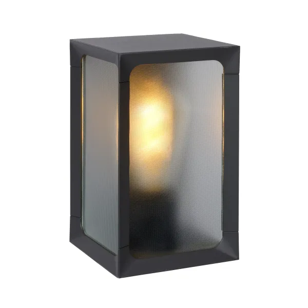 Lucide CAGE - Wall light Outdoor - LED - 1xE27 - IP44 - Anthracite image 1